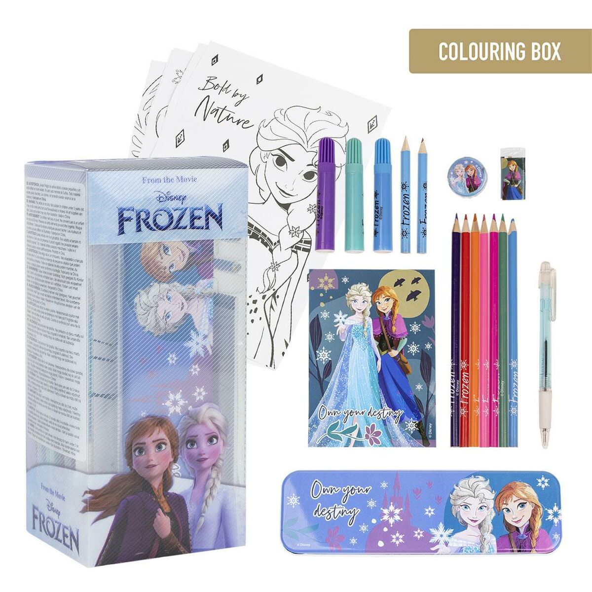 Set de Papetărie Frozen 24 Dalys Mėlyna